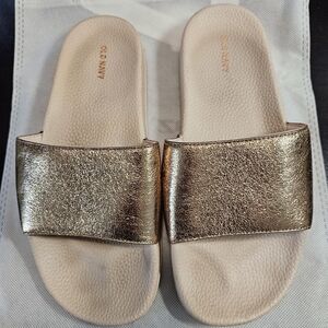 Old Navy Pool Slide Blush Slip On Sandals Size 8-9